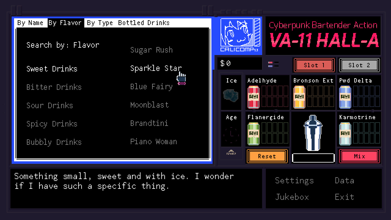 VA-11 HALL-A：赛博朋克酒保行动/VA-11 Hall-A: Cyberpunk Bartender Action