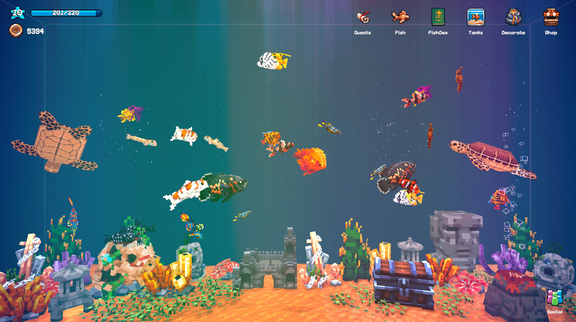 全球鱼友俱乐部：放置好时光/Tiny Aquarium: Social Fishkeeping