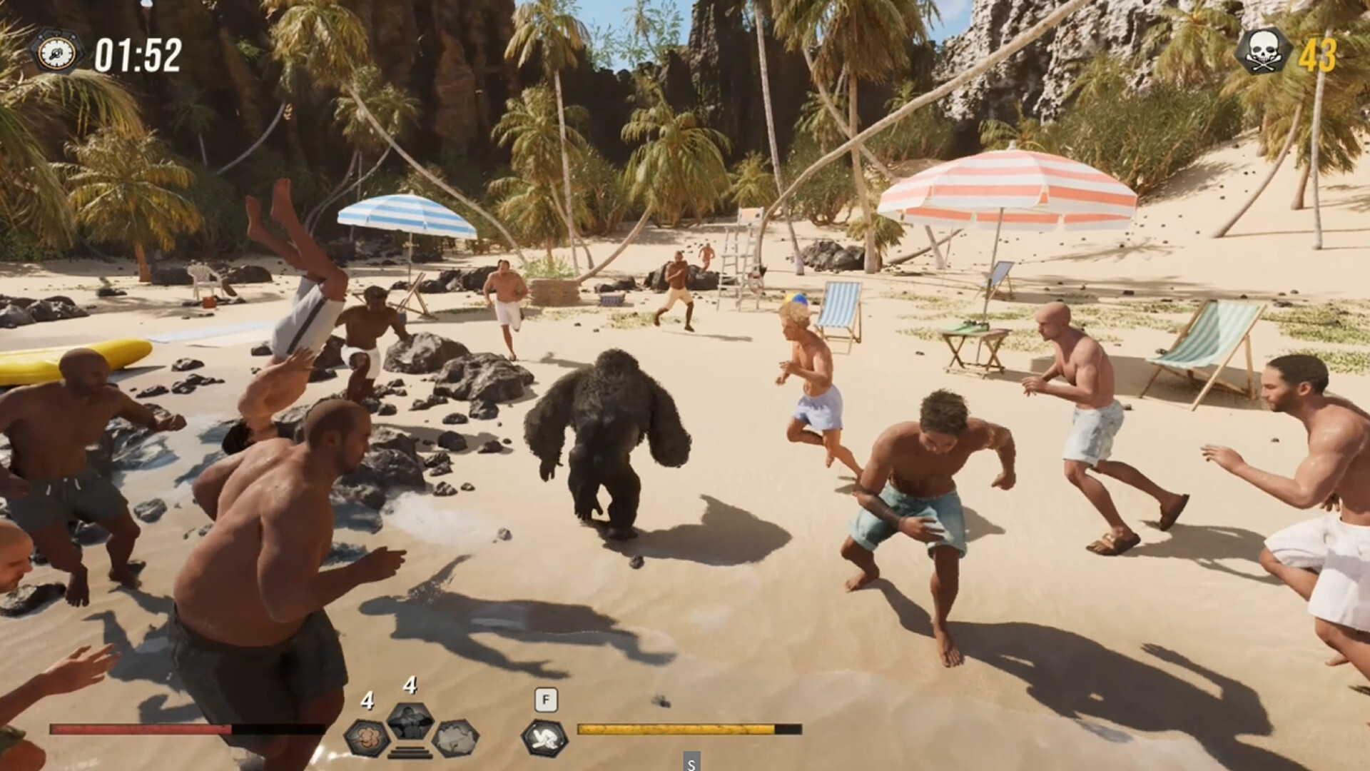 猩猩对战100个男人/Gorilla Vs 100 Men