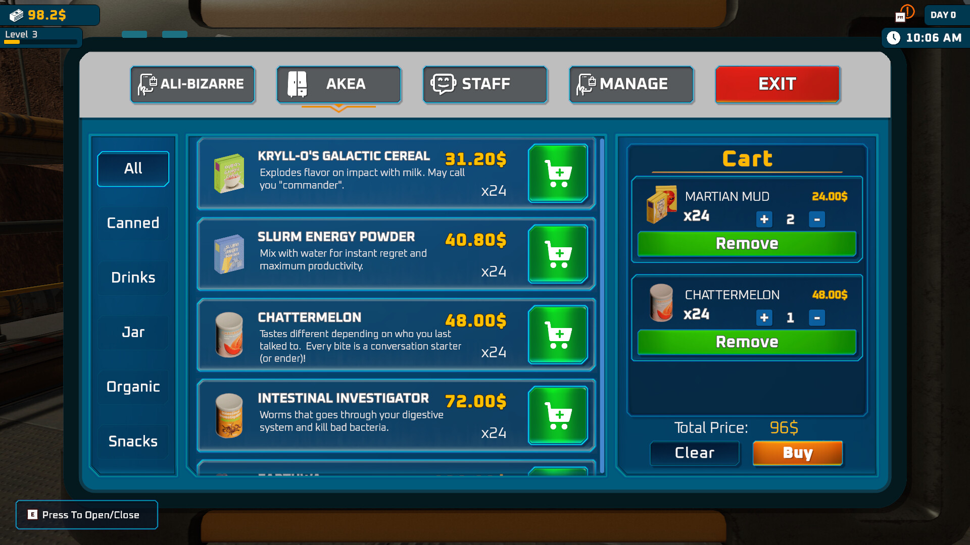 外星市场模拟器/Alien Market Simulator