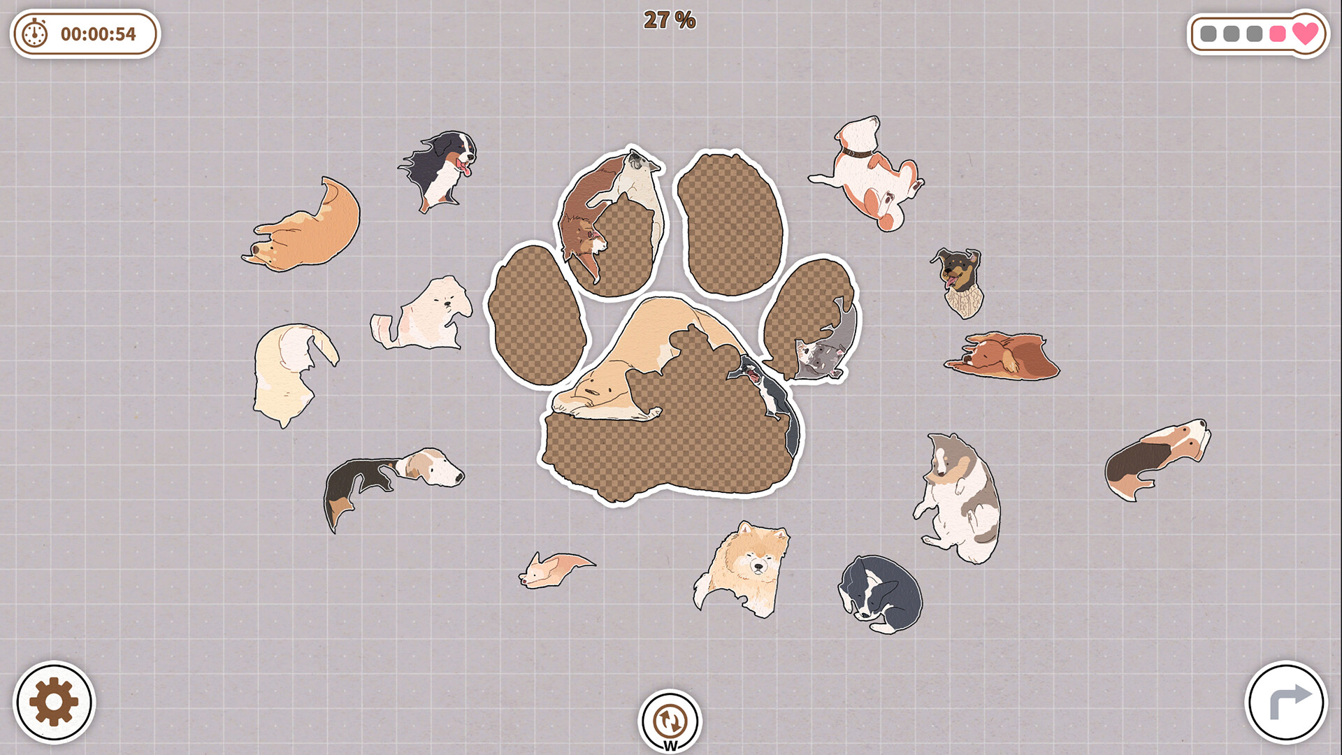 挤在一起的狗狗们/Dogs Huddled Together