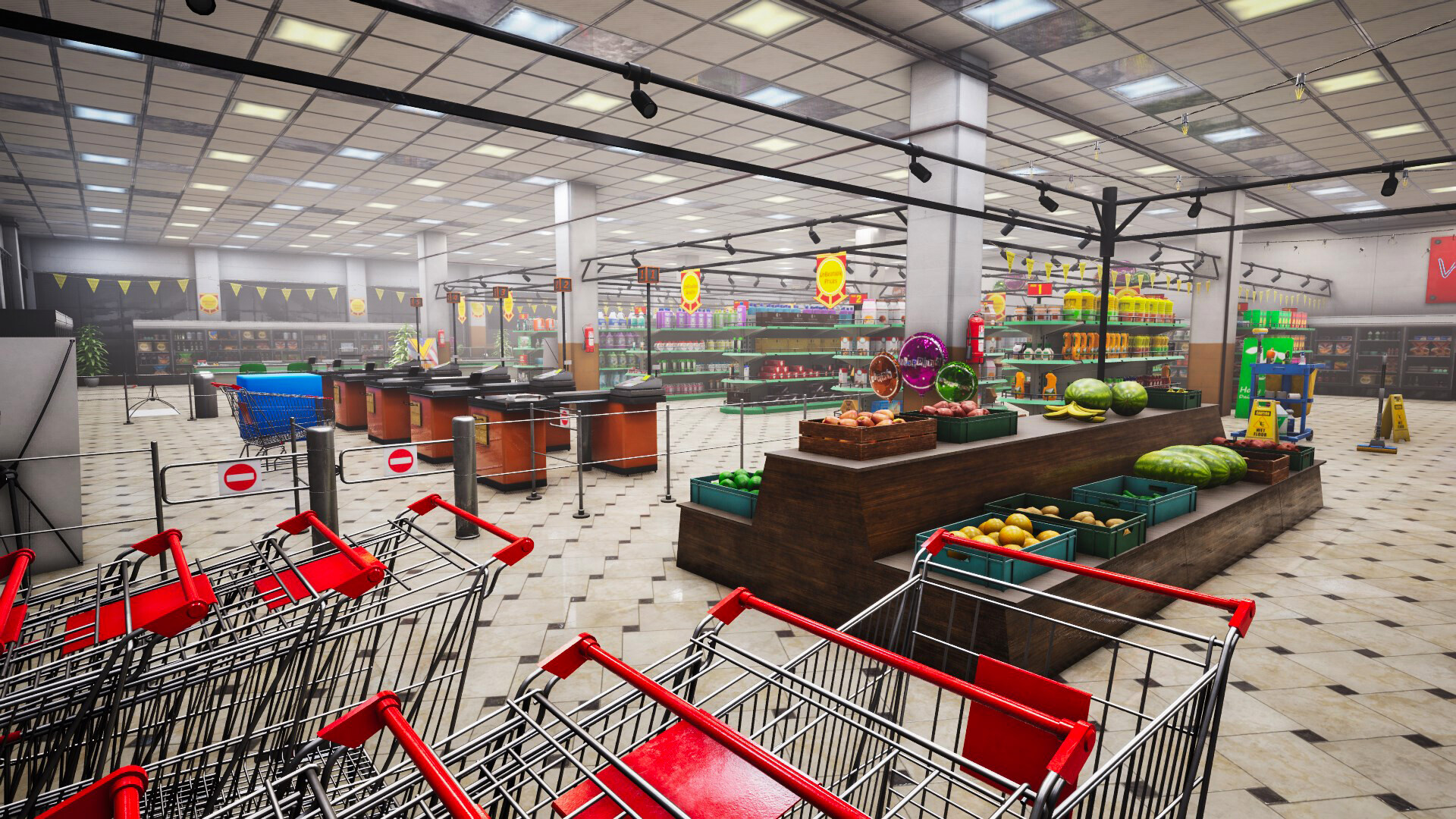 出口前:超市/Before Exit: Supermarket